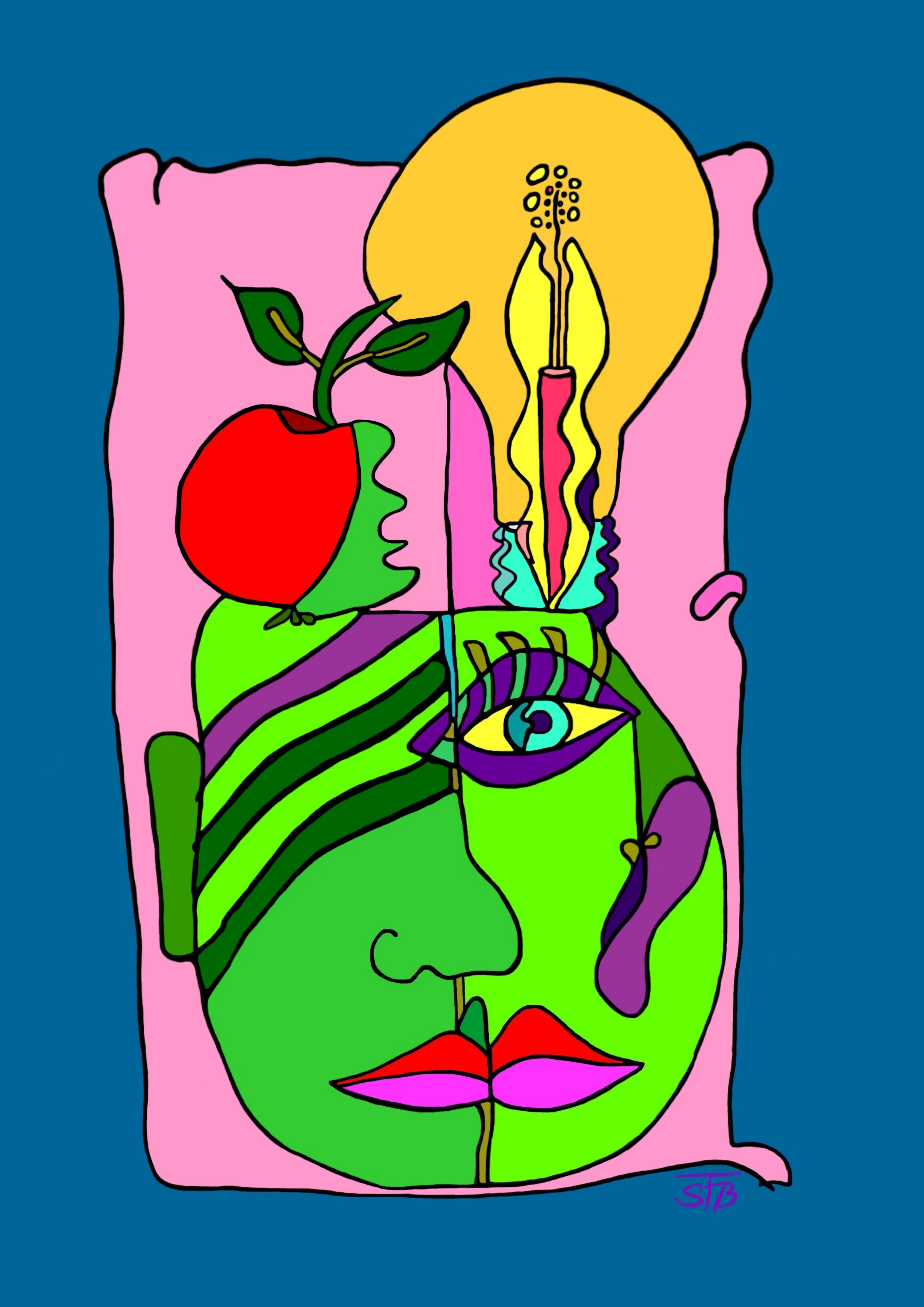 Apfel und Birne zum Verwechseln - FineArtPrint - 15 x 22 cm - BILDBESCCHREIBUNG: