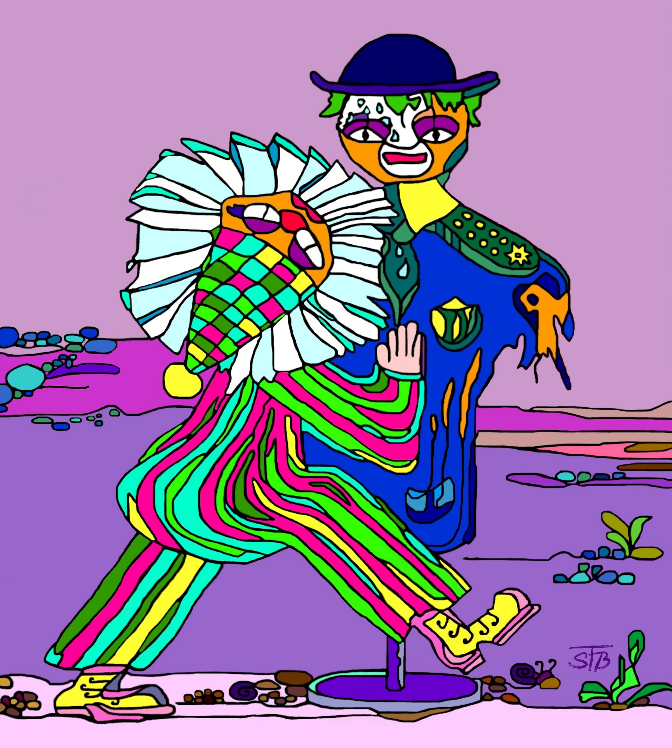 Clowns danach - FineArtPrint - 15 x 21 cm - BILDBESCHREIBUNG: