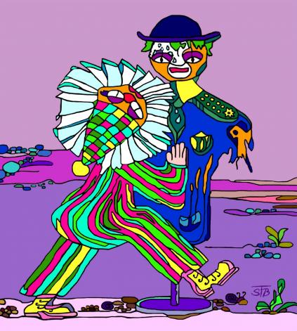 Clowns danach - FineArtPrint - 15 x 21 cm -  BILDBESCHREIBUNG: 