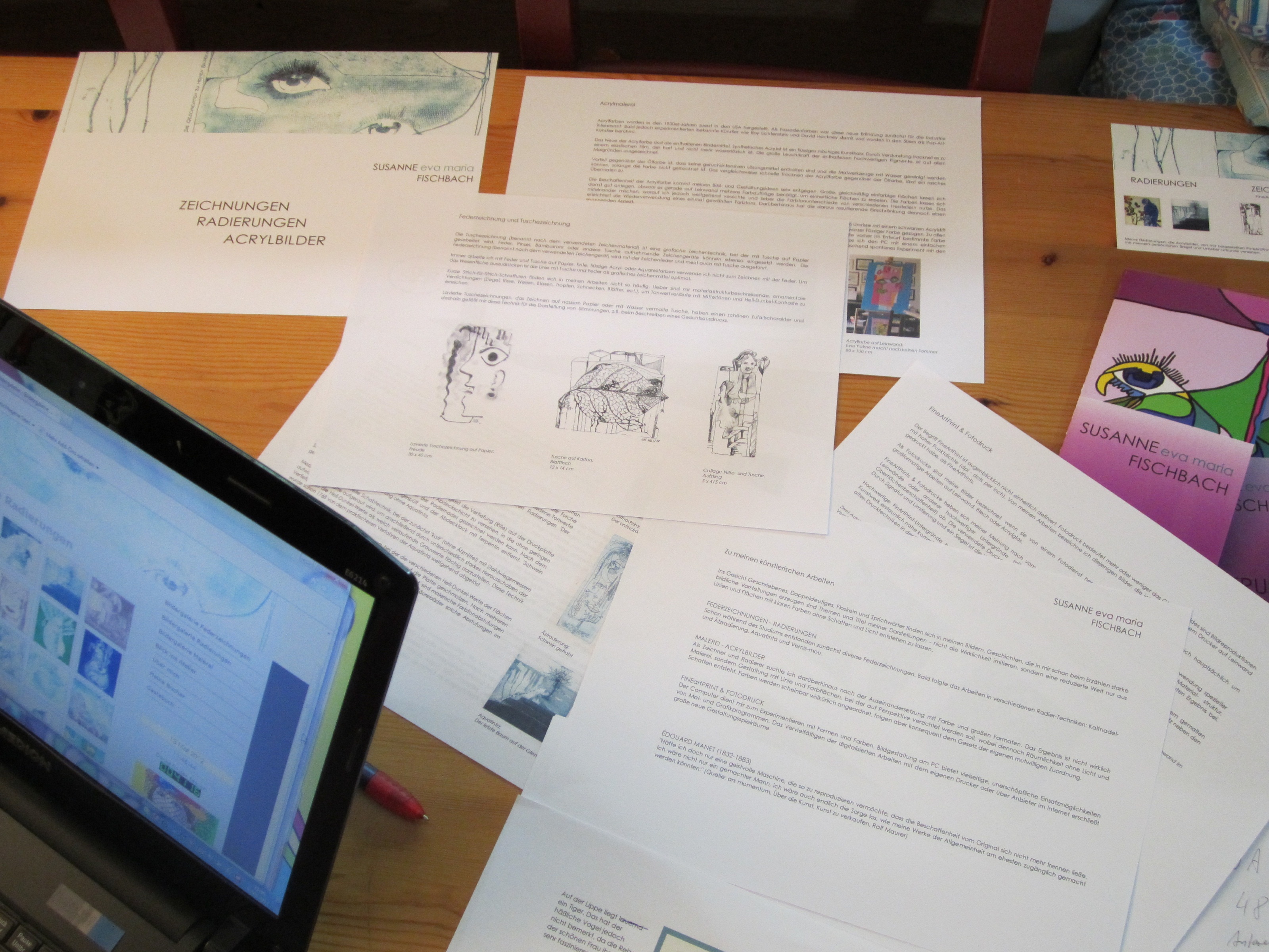 Die Arbeit im Atelier - 2012