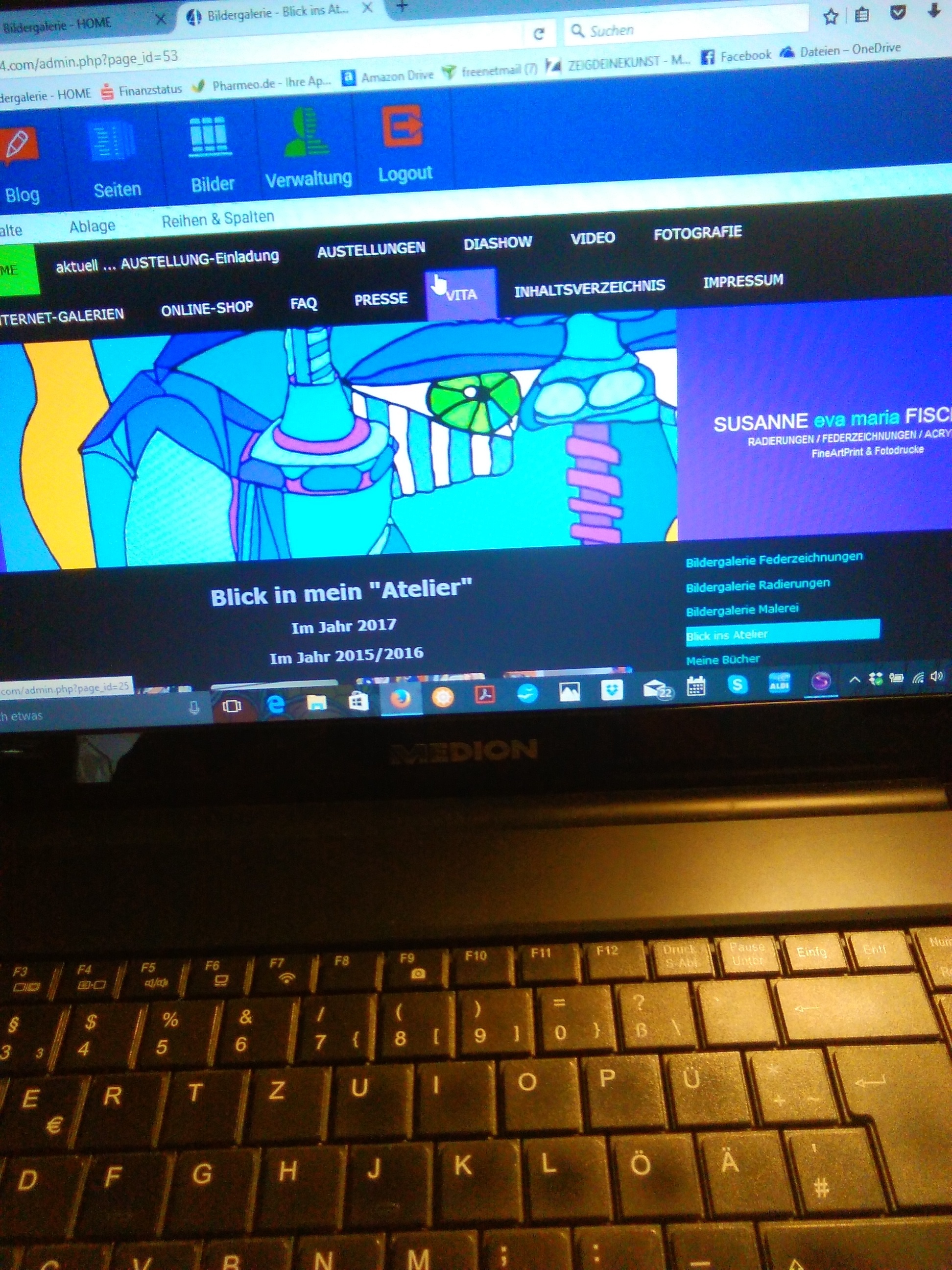 Am PC ... aktualisierung der Webseite! 