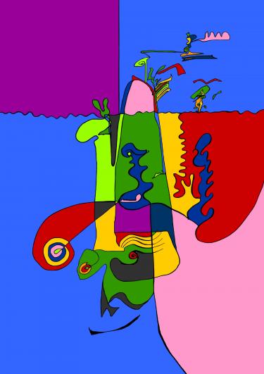 Wenn man an Miró denkt - DIGITALES FORMAT - Größe beliebig